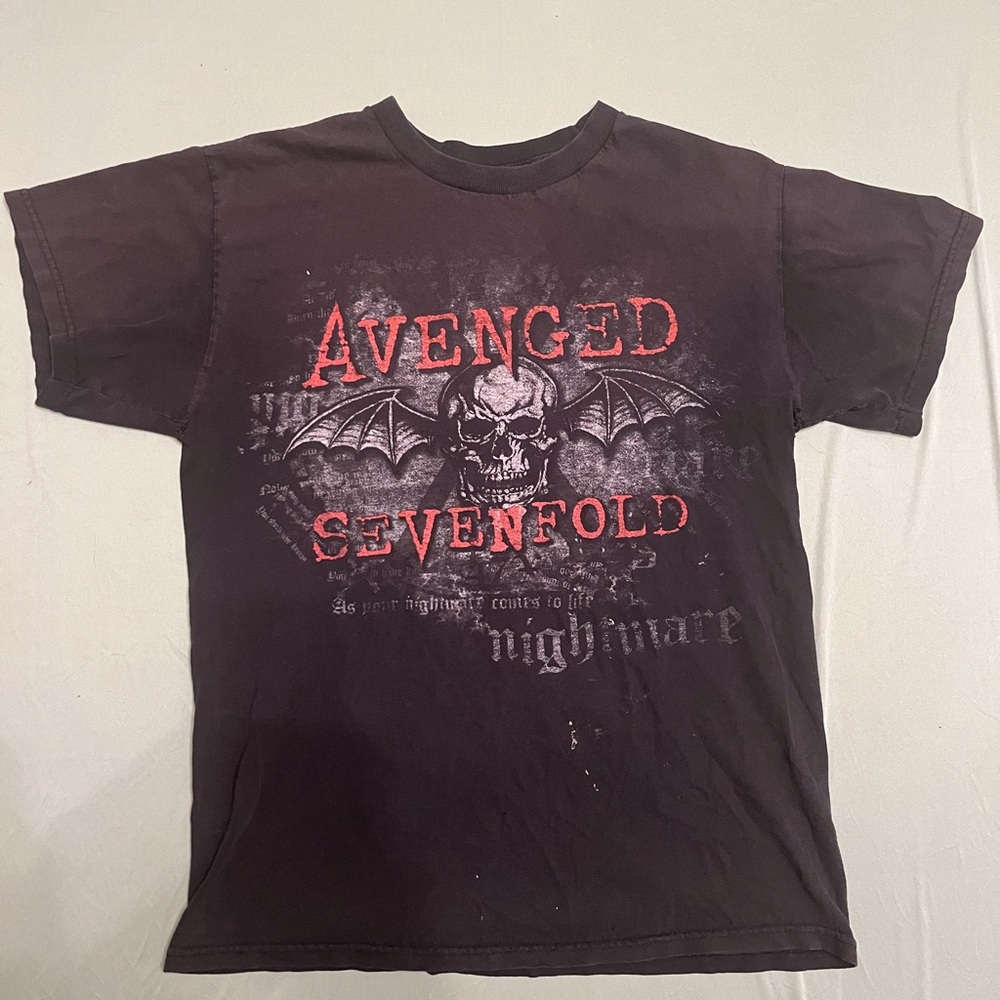 Black and Red Short Sleeve Tee
